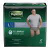 Male Adult Absorbent Underwear Depend® FIT-FLEX® Pull On with Tear Away Seams Large Disposable Heavy Absorbency 47926 Case of 34