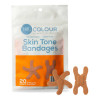 Tru-Colour Knuckle and Fingertip Bandages Flexible Adhesive for Brown Skin Tones