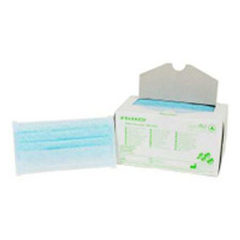 Surgical Mask Barrier® Extra Protection Anti-fog Pleated Earloops One Size  Blue NonSterile Not Rated Adult 42241 Box of 50
