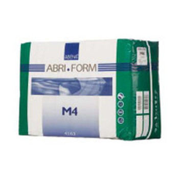 Unisex Adult Incontinence Brief Abri-Form Comfort M4 Medium Disposable Heavy Absorbency 4163 Case of 42