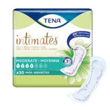 Bladder Control Pad TENA® Sensitive Care Moderate 11 Inch Length Moderate Absorbency Dry-Fast Core One Size  54284 Case of 120
