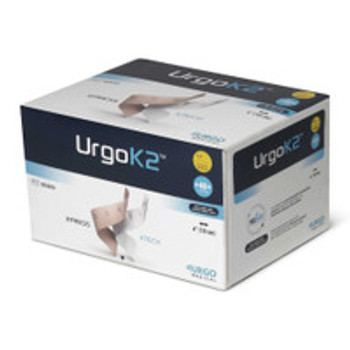 2 Layer Compression Bandage System URGOK2 4 x 7-1/8 to 9-3/4 Inch Self-Adherent Closure Tan / White NonSterile Regular 40 mmHg 553243 Pack of 1