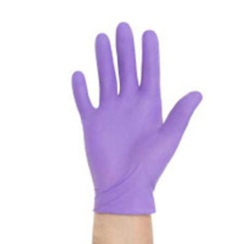 Exam Glove Purple Nitrile-Xtra Small NonSterile Nitrile Extended Cuff Length Textured Fingertips Purple Chemo Tested 50601 Box of 50