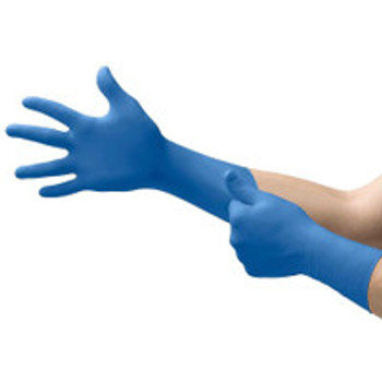 Exam Glove SuprenoSE Medium NonSterile Nitrile Standard Cuff Length Textured Fingertips Blue Not Chemo Approved SU-690-M Box of 100