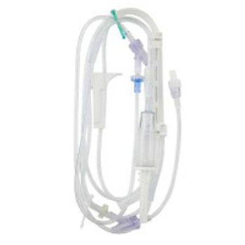 Infusomat Space IV Pump Set without Filter, 2 Ports,  Drip Rate 15 Drops / mL, 120'' Tubing, without Flow Regulator  490102, Case of 24