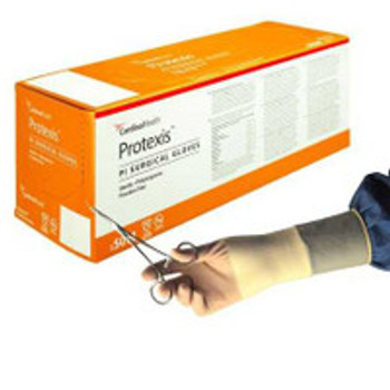 Surgical Glove Protexis PI Size 9 Sterile Polyisoprene Standard Cuff Length Smooth Ivory Chemo Tested 2D72PT90X Case of 200