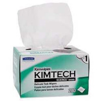Delicate Task Wipe Kimtech Science Kimwipes Light Duty White NonSterile 1 Ply Tissue 4-2/5 x 8-2/5 Inch Disposable 34120 Case of 30