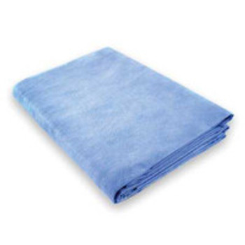 Burn Sheet MedSource Flat Sheet 60 W x 90 L Inch Blue Nonwoven Tissue Disposable MS-BS0033 Case of 50