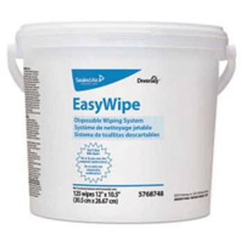 Task Wipe Diversey EasyWipe Refill White NonSterile 8-5/8 x 24-7/8 Inch Disposable DVO5768748 Tube of 120