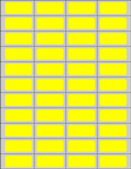 Chart Label Timemed General Purpose Label No Legend Yellow 8-1/2 x 11 Inch DPSL-PC5-2 Box of 250
