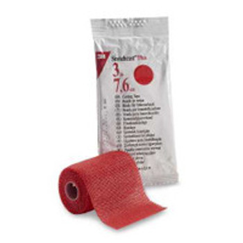 Cast Tape 3M Scotchcast Plus 3 Inch x 12 Foot Fiberglass / Resin Red 82003R Case of 10