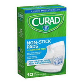 Adhesive Strip Curad  2 x 3 Inch Cotton / Polyester Rectangle White Sterile 08019629999 Box of 10