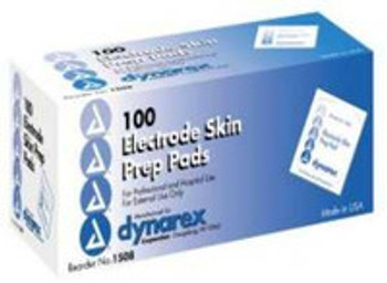 Electrode Skin Prep Pad Dynarex® 70% Strength Isopropyl Alcohol Individual Packet NonSterile 1508 Case of 1000