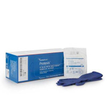 Surgical Glove ESTEEM Blue with Neu-Thera® Size 6.5 Sterile Polyisoprene Standard Cuff Length Smooth Blue Not Chemo Approved 2D73EB65 Box of 50