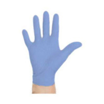 Exam Glove Aquasoft  Small NonSterile Nitrile Standard Cuff Length Textured Fingertips Blue Chemo Tested 43933 Case of 3000