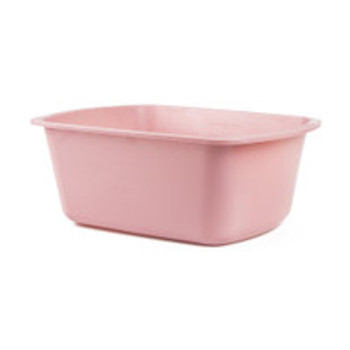 Medegen Wash Basin Graduated, Rectangle, 7 X 10 X 13", 7 Quart, Rose, NonSterile, Case of 50