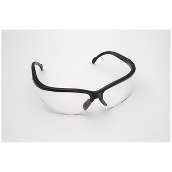 3707 Palmero. Safety Glasses, Black Frame/Clear Lens. Full Size, 12/cs (US SALES ONLY) (cs)