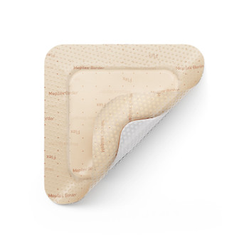 595400 Molnlycke Health Care US, LLC. Foam Dressing, 6" x 6" (15 x 15cm) Flexible, Self-Adherent, Absorbent, Bordered, Safetac Technology, 5/bx, 10 bx/cs (US Only) (cs)