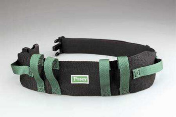 Posey Gait Belt 55'' Green Black with Quick-release Buckle, Pack of 1