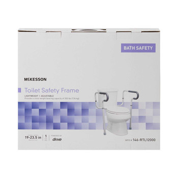 Toilet Safety Rail McKesson Gray Aluminum 146-RTL12000 Each/1