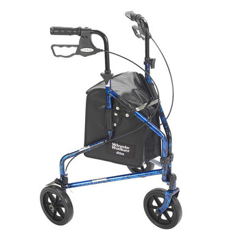 3 Wheel Rollator drive Deluxe Blue 3 Wheel Aluminum 10289BL Case/1