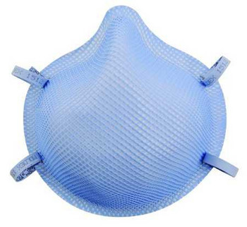 Particulate Respirator / Surgical Mask Moldex N95 Cup Elastic Strap Medium Blue 1512 Box/20