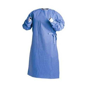 Non-Reinforced Surgical Gown with Towel Astound X-Large Blue Sterile AAMI Level 3 Disposable 9545 Each/1