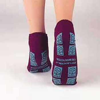 Slipper Socks TredMates Adult X-Large Gray Ankle High 3810 DZ/12