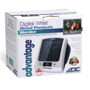 Digital Blood Pressure Monitor Wrist Cuff Advantage Automatic Inflation Adult Medium Wrist Cuff 6015N Each/1