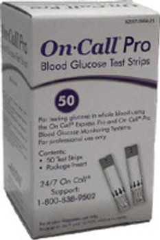 Blood Glucose Test Strips On Call® Pro 50 Strips per Pack 755821 Case of 2400