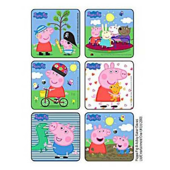 Kids Love Stickers® 75 per Roll Peppa Pig Sticker 2-1/2 Inch 1634 Roll of 90