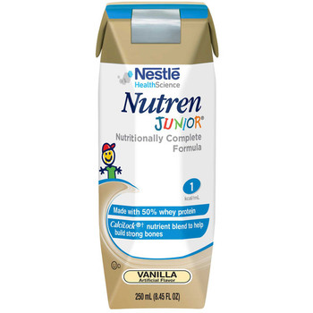 Pediatric Oral Supplement Nutren® Junior Vanilla Flavor 8.45 oz. Tetra Prisma® Liquid Whey Protein Lactose Intolerance 9871616062 Case of 24