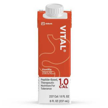 Oral Supplement Vital® 1.0 Cal Vanilla Flavor Liquid 8 oz. Reclosable Carton 64832 Case of 24