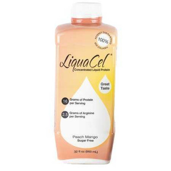 Protein Supplement LiquaCel Peach Mango 32 oz. Bottle Ready to Use GH-87 Each/1