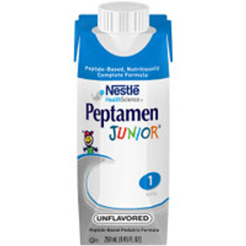 Pediatric Tube Feeding Formula Peptamen Junior® Unflavored 250 mL Carton Liquid Whey Protein Impaired GI Function 9871616253 Case of 24