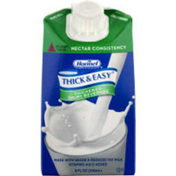 Thickened Beverage Thick & Easy® Dairy 8 oz. Carton Milk Flavor Liquid IDDSI Level 2 Mildly Thick 24739 Pack of 1