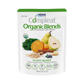 Compleat Organic Blends Plant Based, Blenderized Whole Foods, 10.1 oz., Pouch of 1