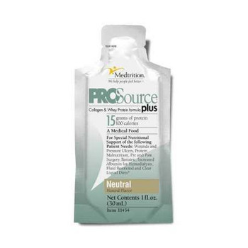 Oral Supplement ProSource® Plus Neutral Flavor Liquid 1 oz. Pouch 11454 Pack of 1