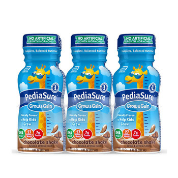 Pediatric Oral Supplement PediaSure® Grow & Gain Shake Chocolate Flavor 8 oz. Bottle Liquid Calories 58058 Pack of 1