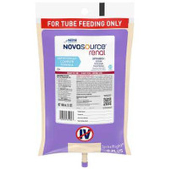 Tube Feeding Formula Novasource® Renal Unflavored Liquid 1000 mL Ready to Hang Prefilled Container 10043900351800 Pack of 1