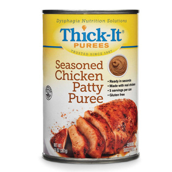 Thickened Food Thick-It® 14 oz. Can Seasoned Chicken Patty Flavor Puree IDDSI Level 4 Extremely Thick/Pureed H318-F8800 Pack of 1