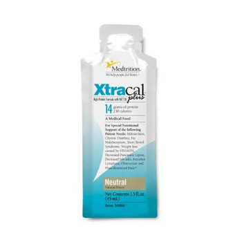 Oral Supplement ProSource® XtraCal Neutral Flavor Liquid 1 oz. Individual Packet 16866 Case of 50