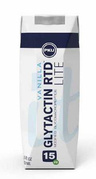 PKU Oral Supplement Glytactin RTD Lite Vanilla Flavor 8.5 oz. Carton Ready to Use 35184 Case/30