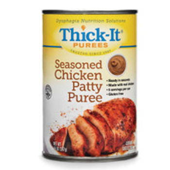 Thickened Food Thick-It® 14 oz. Can Seasoned Chicken Patty Flavor Puree IDDSI Level 4 Extremely Thick/Pureed H318-F8800 Case of 12