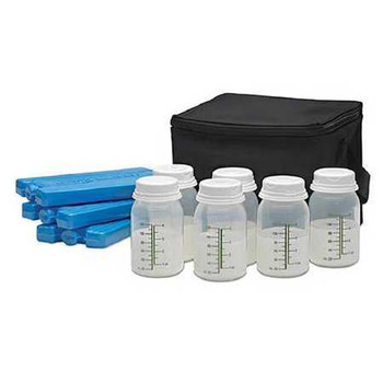 Breast Milk Storage Bag Ameda Cool N Carry Black 7.20 X 6.18 X 5.50 Inch 17076PM Each/1