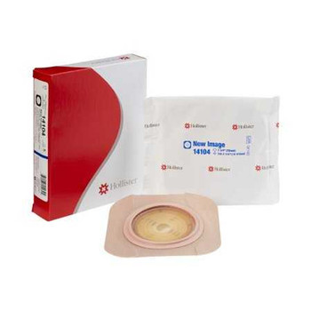 Ostomy Barrier New Image FormaFlex Moldable, Extended Wear Adhesive Tape 70 mm Flange Blue Code System Up to 2-1/4 Inch Opening 14104 Box of 5
