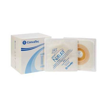 Colostomy Barrier Sur-Fit Natura Mold to Fit Extended Wear Durahesive White Tape 2-1/4 Inch Flange Universal Hydrocolloid 1-1/4 to 1-3/4 Inch Stoma 404594 Box/10
