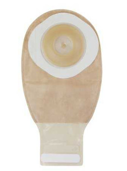 Filtered Ostomy Pouch Esteem One-Piece System 12 Inch Length 1 Inch Stoma Drainable Convex Pre-Cut 416743 Box/10