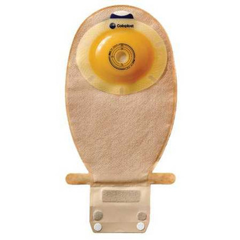 Filtered Ostomy Pouch SenSura EasiClose One-Piece System 11 1/2 Inch Length Maxi 1-1/8 Inch Stoma Drainable Convex Light Pre-Cut 15624 Box/10