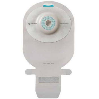 Filtered Ostomy Pouch SenSura Mio Convex One-Piece System 11 Inch Length Maxi 1 Inch Stoma Drainable Deep Convex Pre-Cut 16771 Box/10